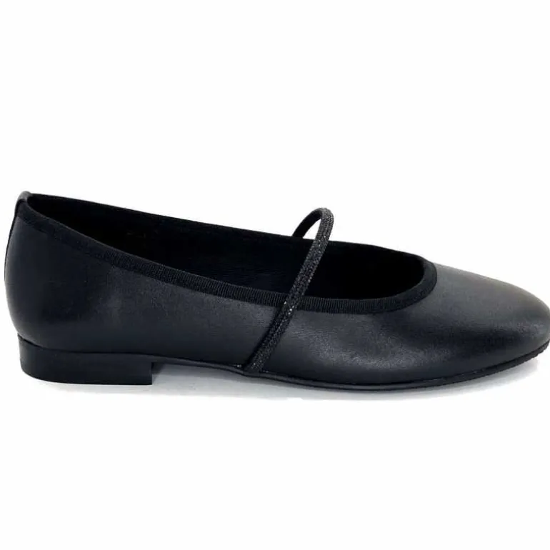 We Do Ballerines à Bride Ivoire 55370 D Cuir Noir Hot