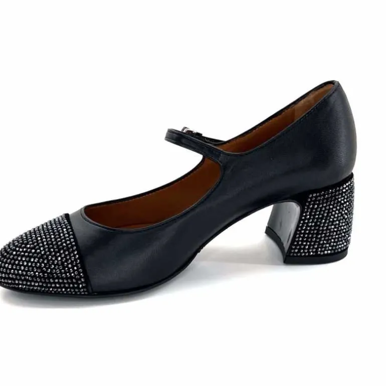 ballerines__talon_ivoire__cuir_noir_11.webp martinat t Ballerines à Talon Ivoire 2204 Cuir Noir Flash Sale