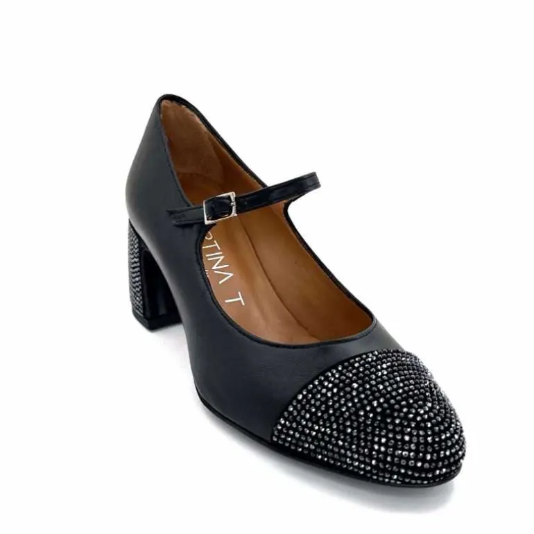 ballerines__talon_ivoire__cuir_noir_4.webp martinat t Ballerines à Talon Ivoire 2204 Cuir Noir Flash Sale