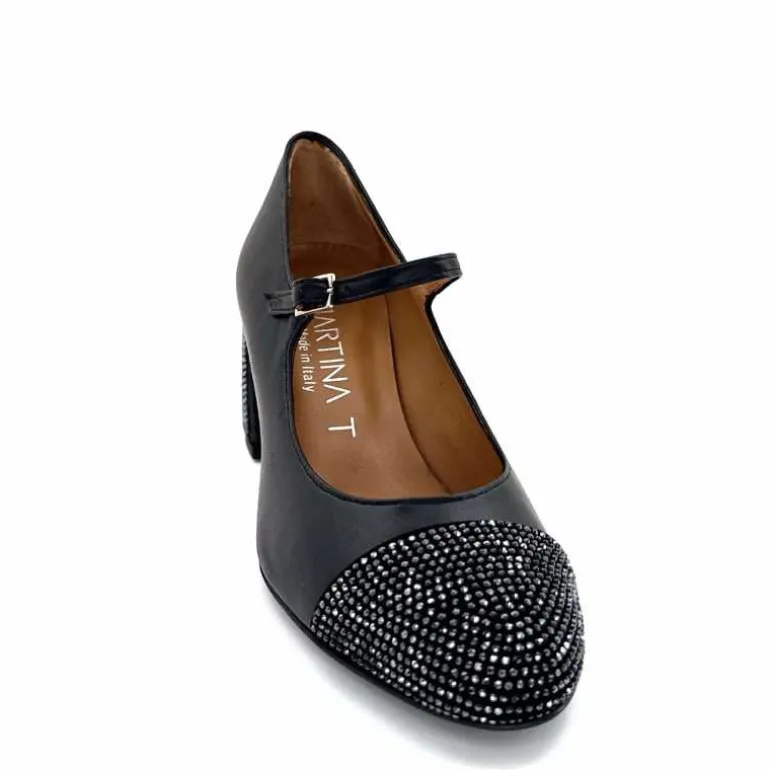 ballerines__talon_ivoire__cuir_noir_5.webp martinat t Ballerines à Talon Ivoire 2204 Cuir Noir Flash Sale