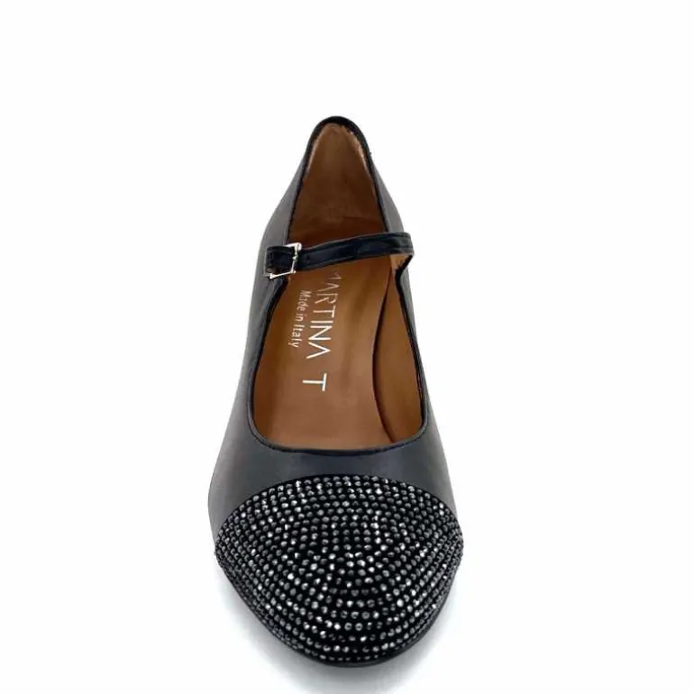 ballerines__talon_ivoire__cuir_noir_6.webp martinat t Ballerines à Talon Ivoire 2204 Cuir Noir Flash Sale