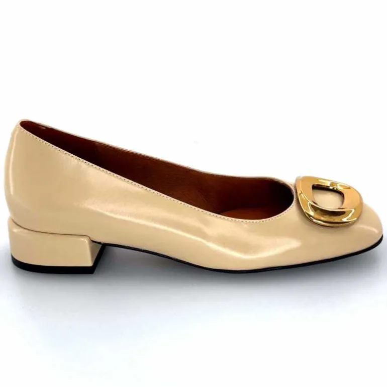 angel alarcon Ballerines 24514 Cuir Glacé Beige Shop