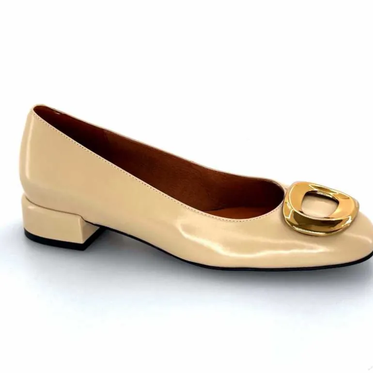 angel alarcon Ballerines 24514 Cuir Glacé Beige Shop