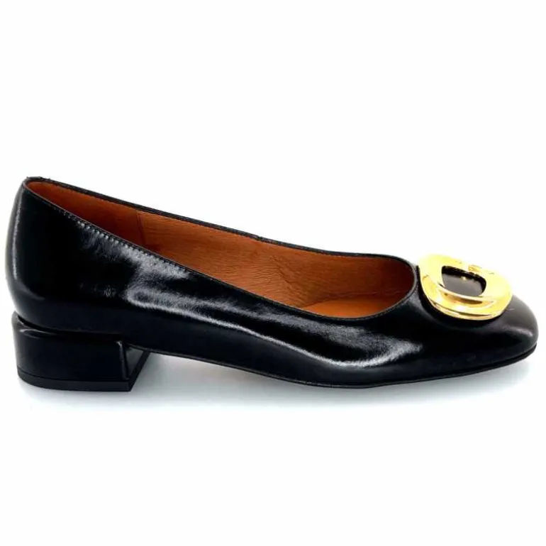angel alarcon Ballerines 24514 Cuir Glacé Noir Best