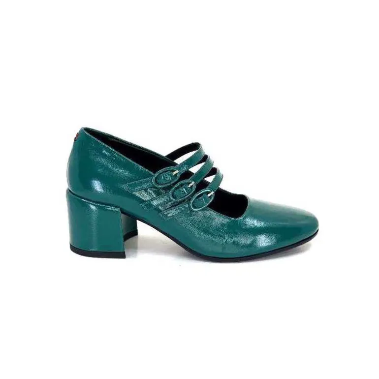 Halmanera Ballerines Babies Bart 03 Cuir Vernis Selva Vert Online