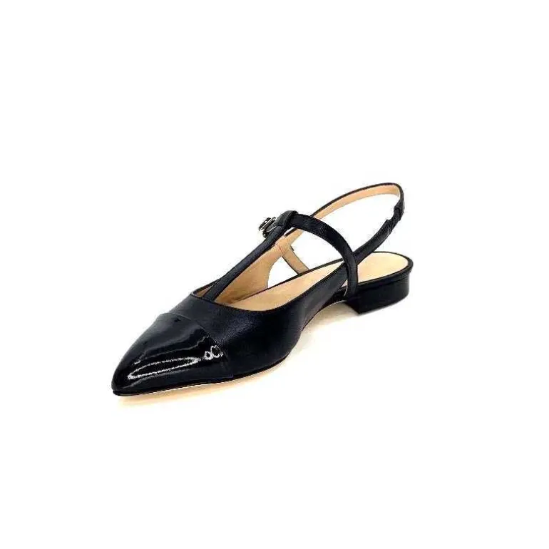 ballerines_bride_arrire_ivoire_ch_cuir_noir_9.webp Ivoire0347b Ballerines Bride Arrière Ivoire Ch788 Cuir Noir Discount