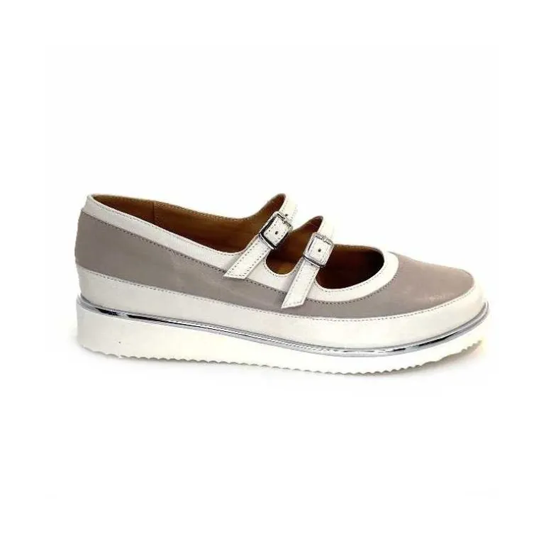 XSA Ballerines Compensées 0101 Cuir Riporto Beige Clearance