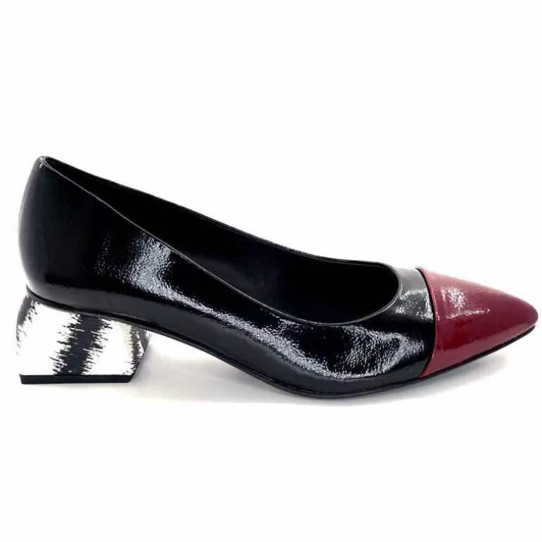 Dansi Ballerines 6960 Vernis &amp; Bordeaux Noir Cheap