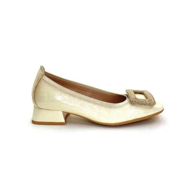 Hispanitas Ballerines Hv 243406 Cuir Vernis Crème Clearance