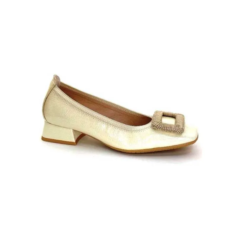 Hispanitas Ballerines Hv 243406 Cuir Vernis Crème Clearance