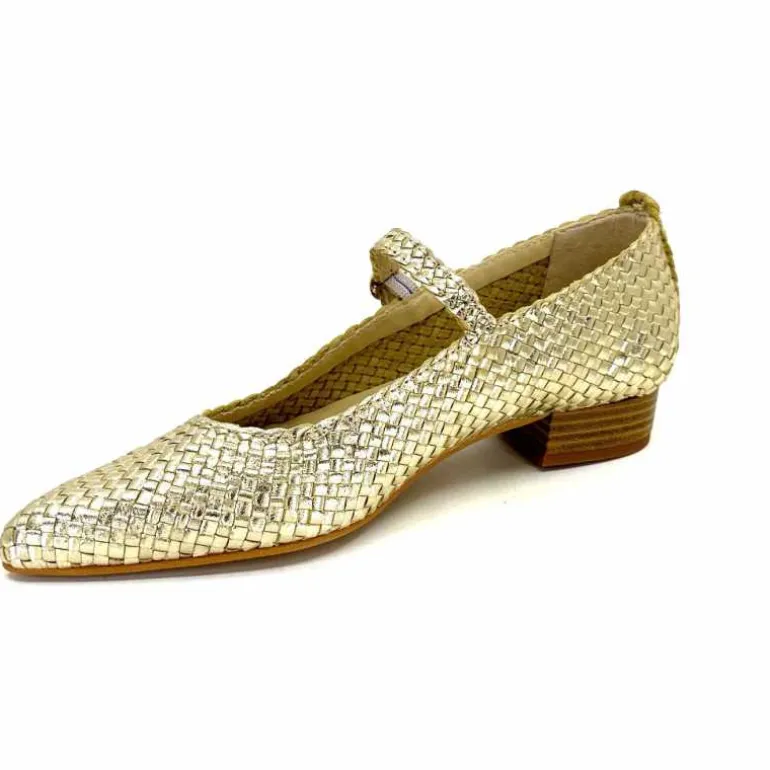 ballerines_ivoire__cuir_tress_or_10.webp Ivoire0303 Ballerines Ivoire 24776 Cuir Tressé Or Shop