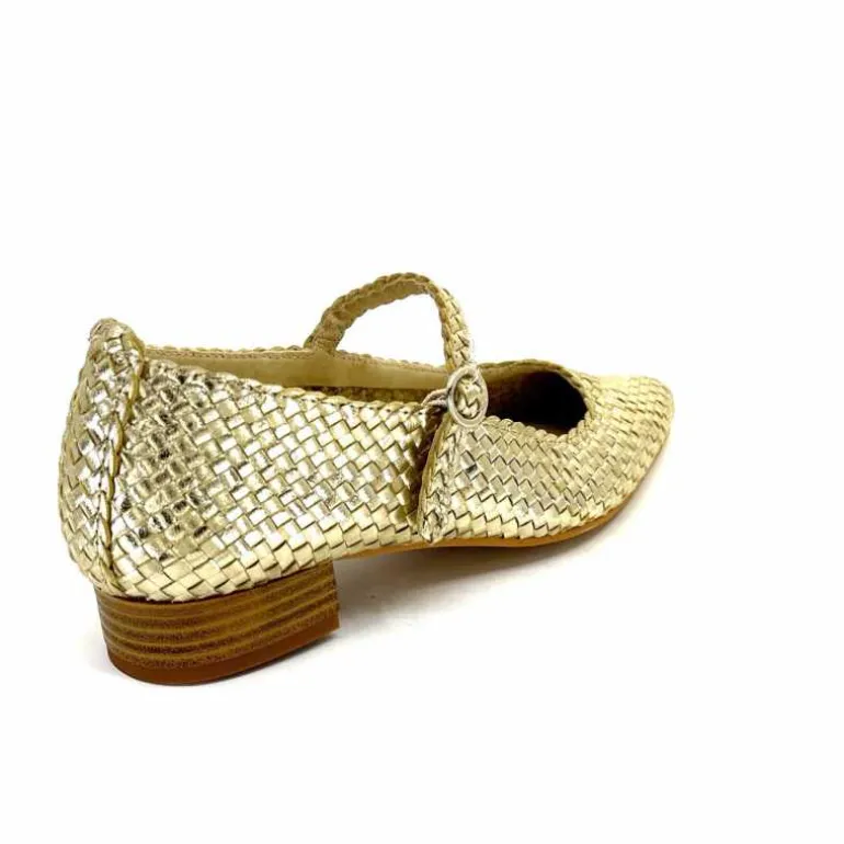 ballerines_ivoire__cuir_tress_or_22.webp Ivoire0303 Ballerines Ivoire 24776 Cuir Tressé Or Shop