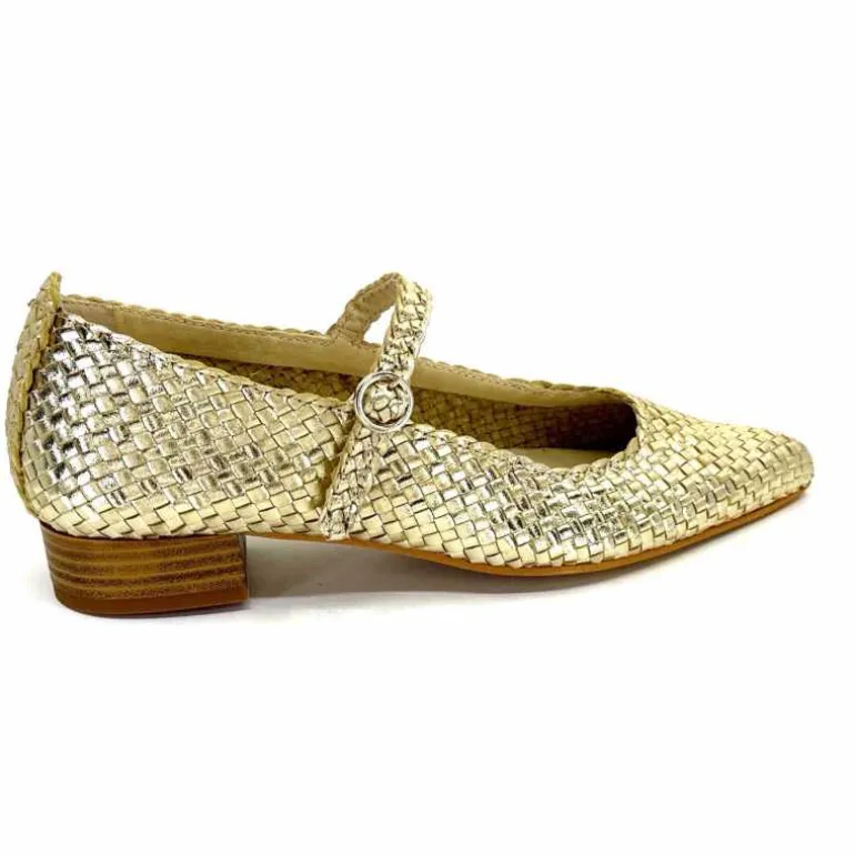 ballerines_ivoire__cuir_tress_or_23.webp Ivoire0303 Ballerines Ivoire 24776 Cuir Tressé Or Shop