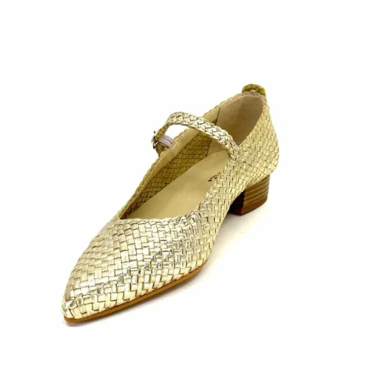 ballerines_ivoire__cuir_tress_or_8.webp Ivoire0303 Ballerines Ivoire 24776 Cuir Tressé Or Shop