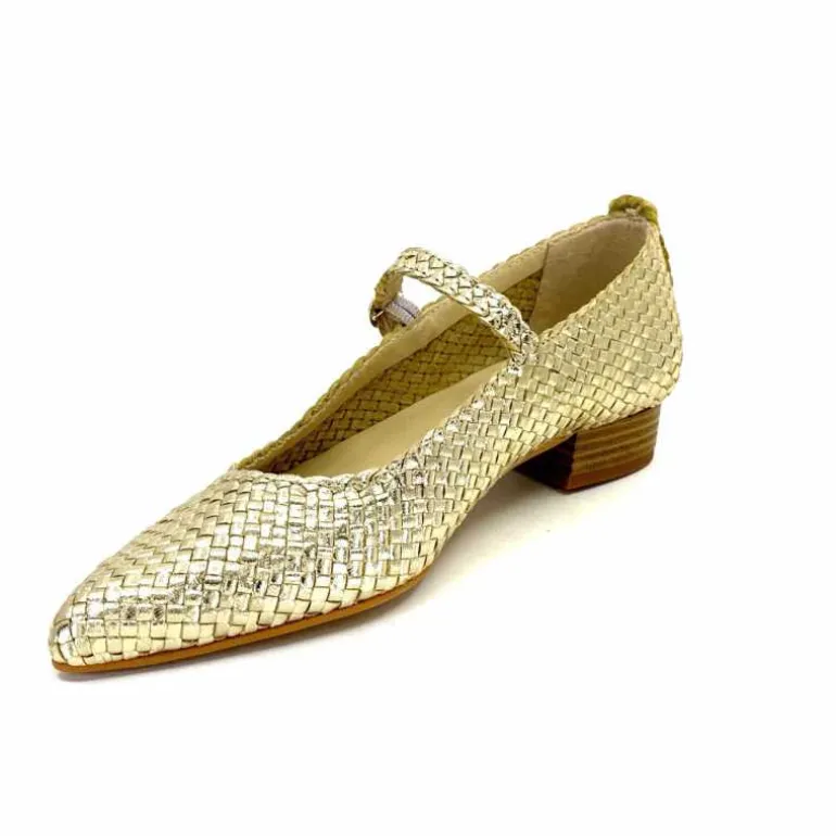 ballerines_ivoire__cuir_tress_or_9.webp Ivoire0303 Ballerines Ivoire 24776 Cuir Tressé Or Shop