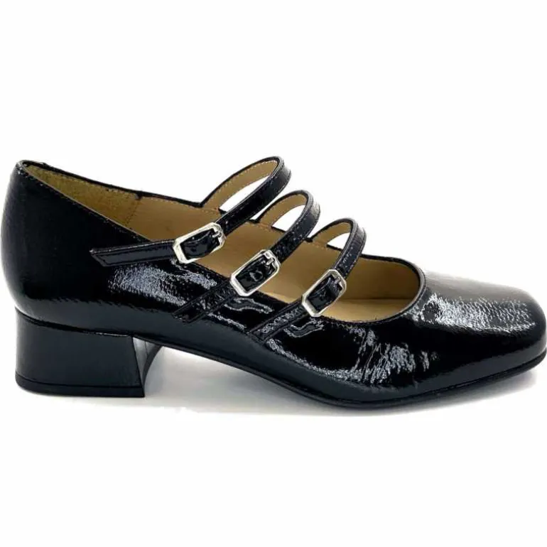 Ivoire0036a Ballerines Ivoire 710 Cuir Vernis Noir Best
