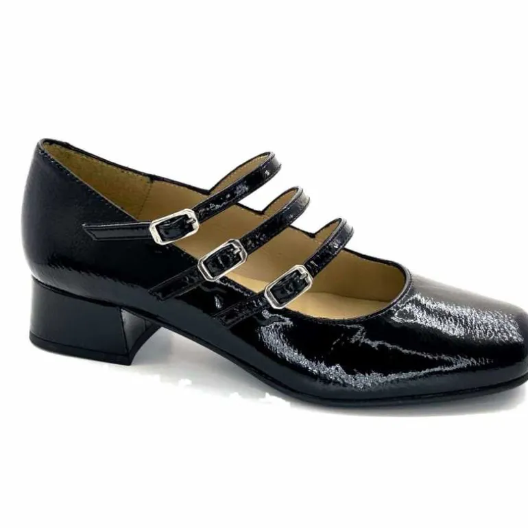 Ivoire0036a Ballerines Ivoire 710 Cuir Vernis Noir Best