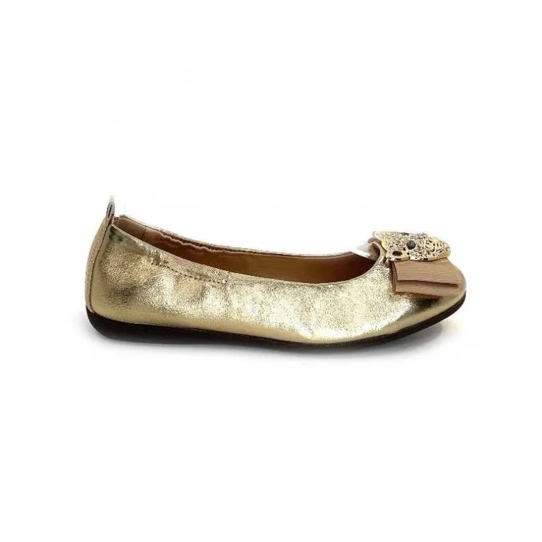la ballerina Ballerines L2 234 T Cuir Dé Bijoux Or Cheap