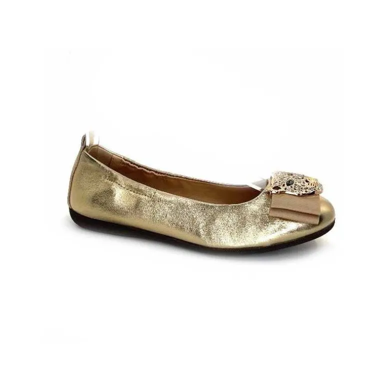 la ballerina Ballerines L2 234 T Cuir Dé Bijoux Or Cheap