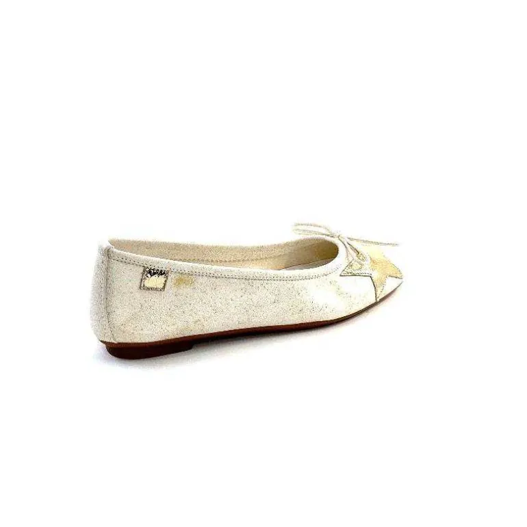 ballerines_reqins_hello_cuir_blanc_dor_22.webp Requin Ballerines Reqins Hello Cuir Doré Blanc Flash Sale
