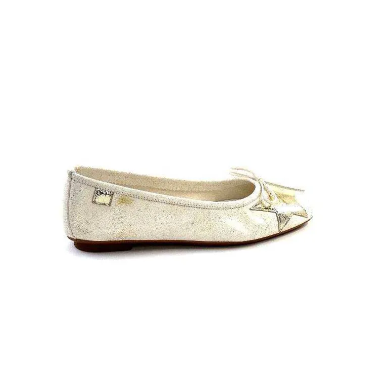 ballerines_reqins_hello_cuir_blanc_dor_23.webp Requin Ballerines Reqins Hello Cuir Doré Blanc Flash Sale