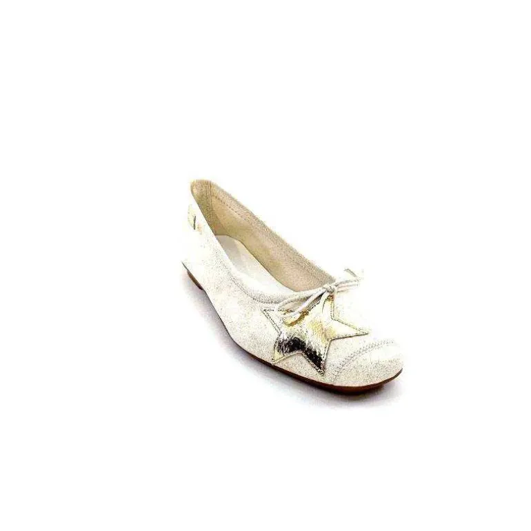 ballerines_reqins_hello_cuir_blanc_dor_4.webp Requin Ballerines Reqins Hello Cuir Doré Blanc Flash Sale