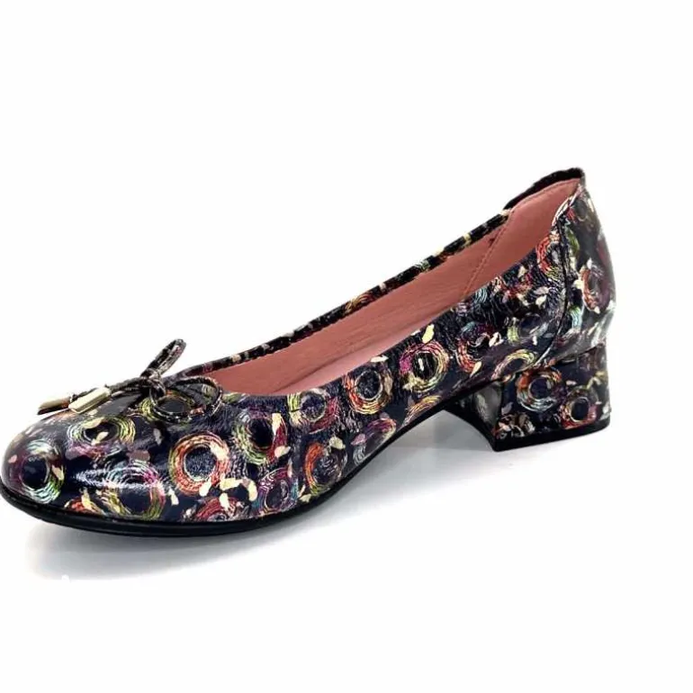 Sabrinas Ballerines 93100 Madeira Cuir Vernis Marine Motifs MultiColor Multicolore Discount