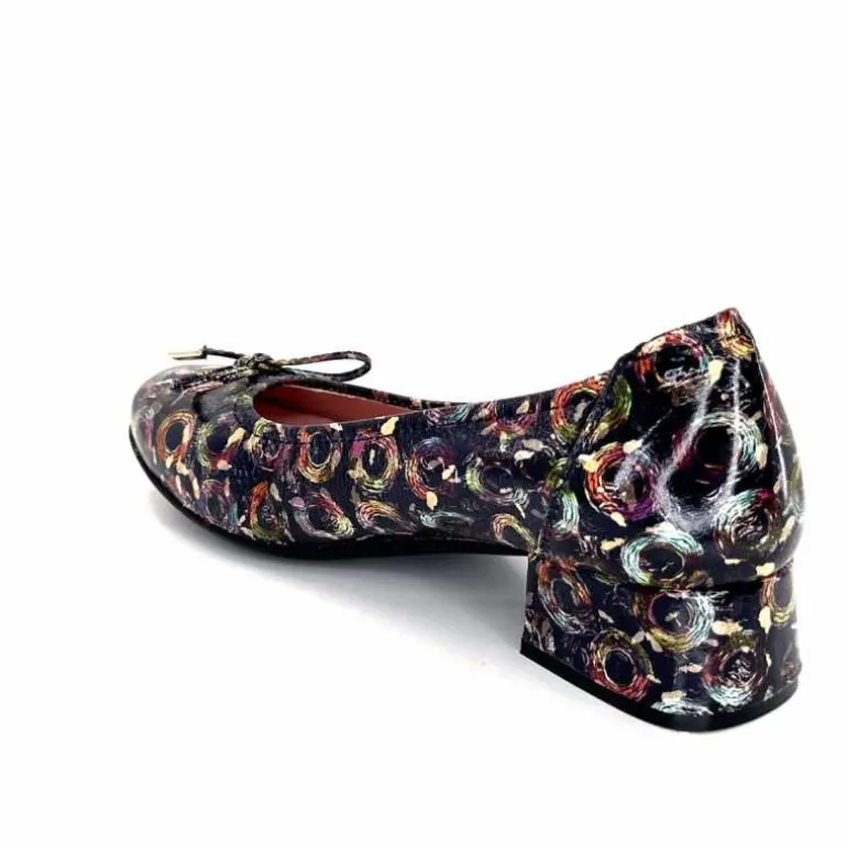 Sabrinas Ballerines 93100 Madeira Cuir Vernis Marine Motifs MultiColor Multicolore Discount