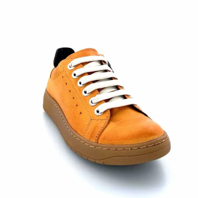 baskets_fermeture_eclair_chacal__cuir_moutarde_dor_4.webp Chacal Baskets Fermeture Eclair 6950 Cuir Moutarde Doré Jaune New