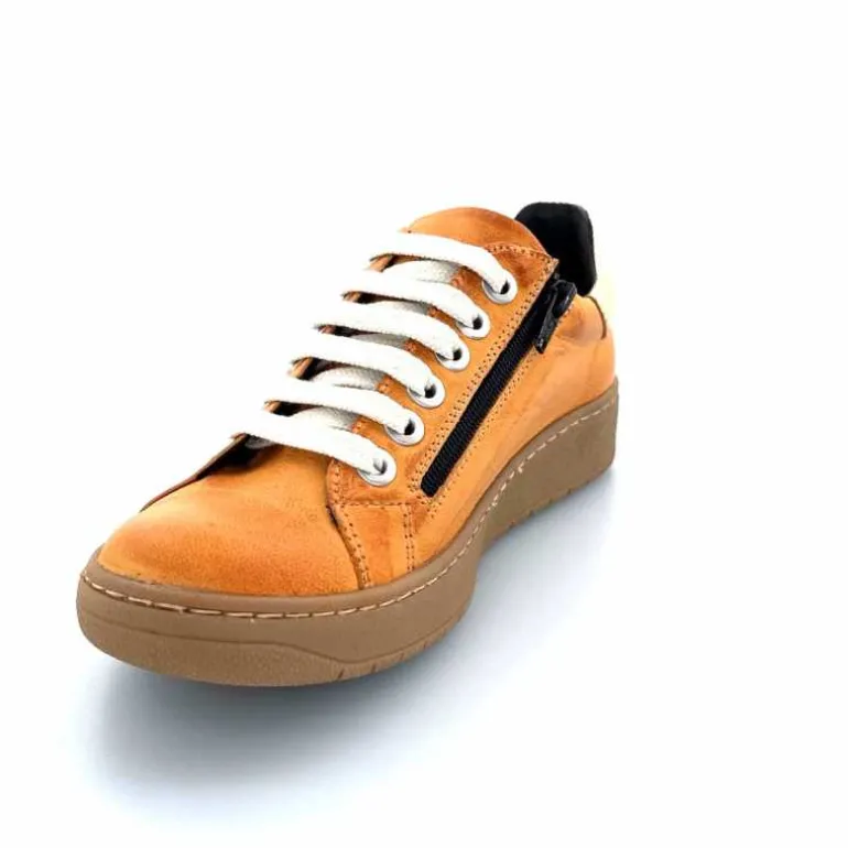 baskets_fermeture_eclair_chacal__cuir_moutarde_dor_8.webp Chacal Baskets Fermeture Eclair 6950 Cuir Moutarde Doré Jaune New