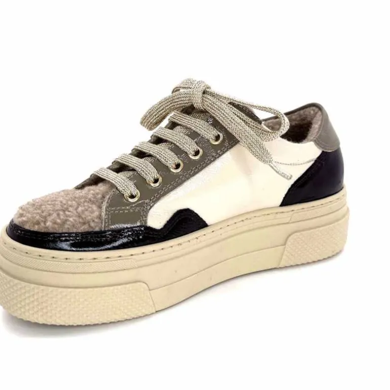 baskets_fourres_elena__gillcuir_crme_marron_gris_10.webp Elena Baskets Fourrées 20124 GillCuir Crème Marron Gris BlancGrisClairMarron Fashion