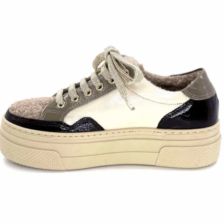 baskets_fourres_elena__gillcuir_crme_marron_gris_11.webp Elena Baskets Fourrées 20124 GillCuir Crème Marron Gris BlancGrisClairMarron Fashion