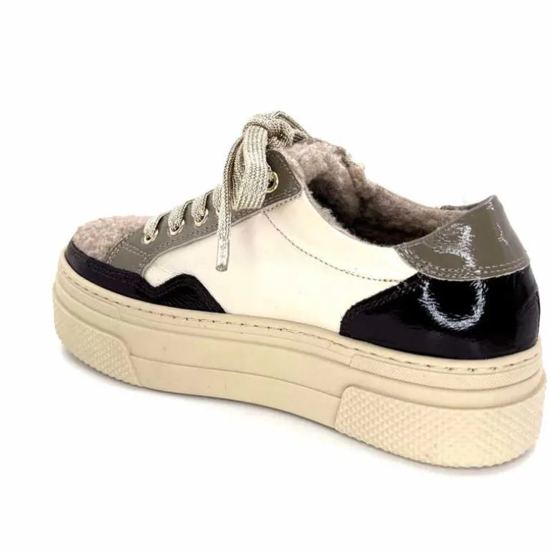 baskets_fourres_elena__gillcuir_crme_marron_gris_13.webp Elena Baskets Fourrées 20124 GillCuir Crème Marron Gris BlancGrisClairMarron Fashion