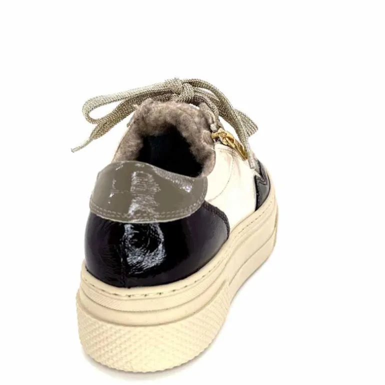 baskets_fourres_elena__gillcuir_crme_marron_gris_18.webp Elena Baskets Fourrées 20124 GillCuir Crème Marron Gris BlancGrisClairMarron Fashion