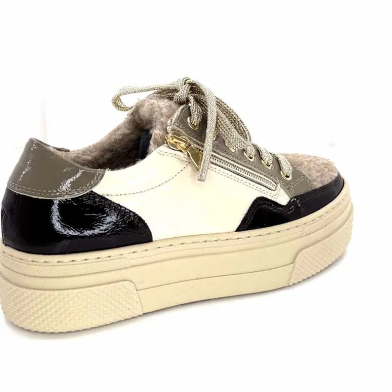 baskets_fourres_elena__gillcuir_crme_marron_gris_21.webp Elena Baskets Fourrées 20124 GillCuir Crème Marron Gris BlancGrisClairMarron Fashion