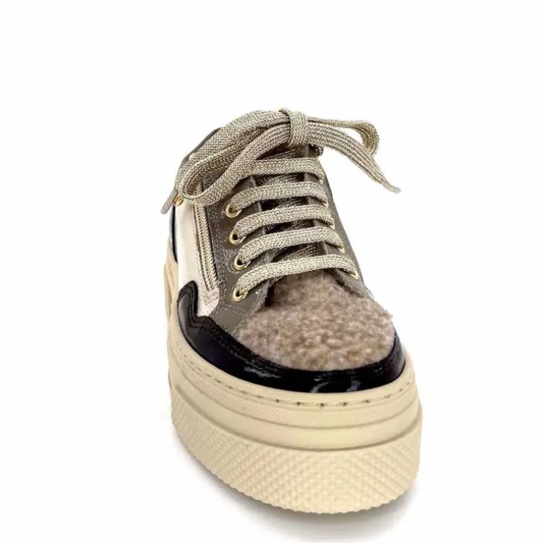 baskets_fourres_elena__gillcuir_crme_marron_gris_5.webp Elena Baskets Fourrées 20124 GillCuir Crème Marron Gris BlancGrisClairMarron Fashion