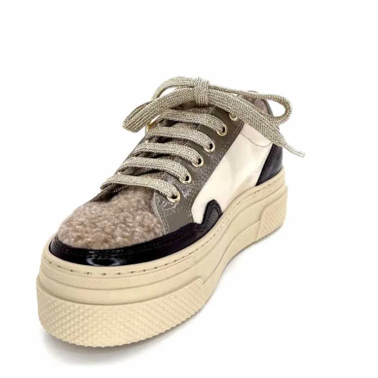 baskets_fourres_elena__gillcuir_crme_marron_gris_8.webp Elena Baskets Fourrées 20124 GillCuir Crème Marron Gris BlancGrisClairMarron Fashion