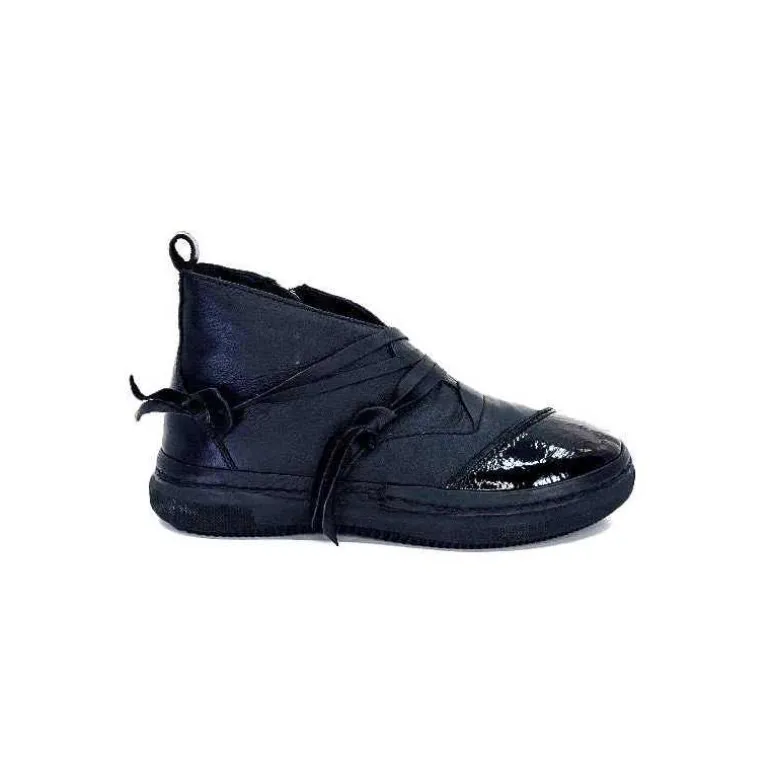 Ivoire0401a Baskets Ivoire 500-350 Cuir Noir Clearance