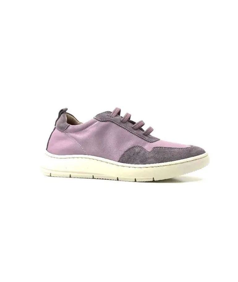 Ivoire0130a Baskets Ivoire 2b 4687 Textile Daim Lilla Cheap