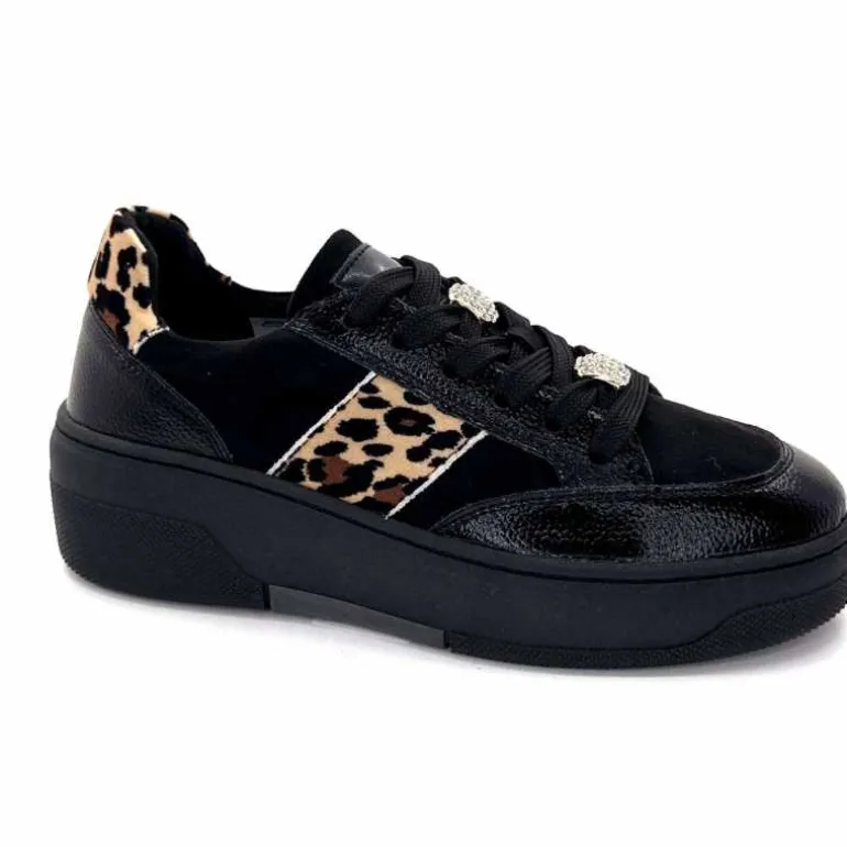 Ivoire0130a Baskets Ivoire Bp5410 &amp; Léo Noir Discount