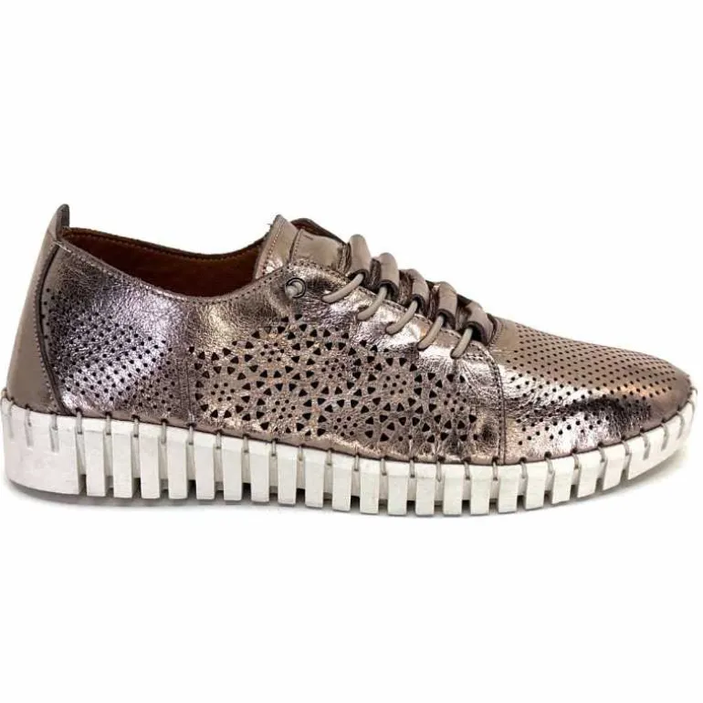 384-ivoire Baskets Légère Ivoire Hy2020 Cuir Bronze Clearance