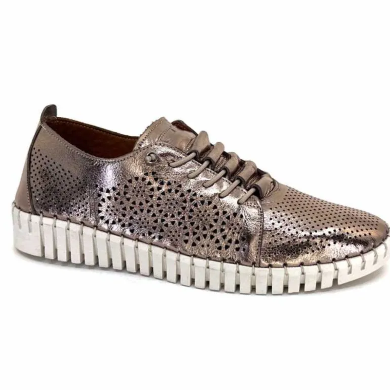 384-ivoire Baskets Légère Ivoire Hy2020 Cuir Bronze Clearance