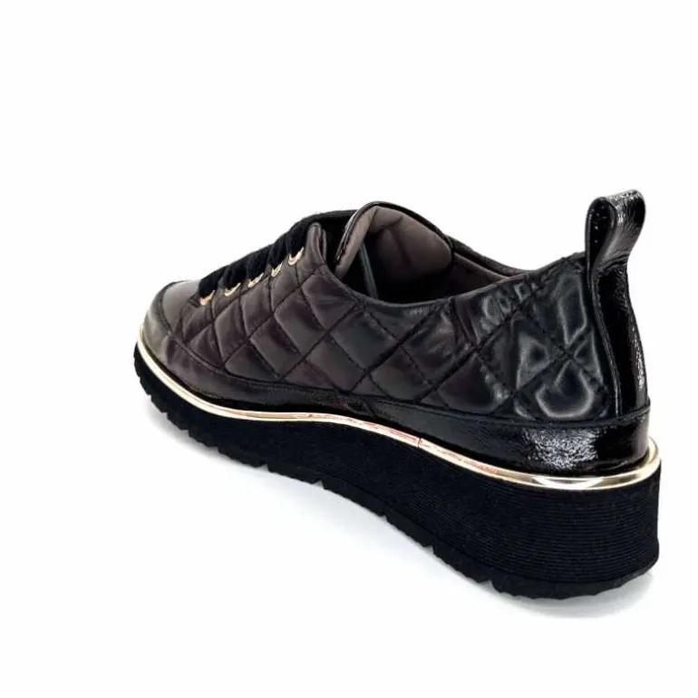 baskets_lgre_xsa__vernis_noir_ampamp_cuir_noir_matelass_15.webp XSA Baskets Légère 160 Vernis & Cuir Matelassé Noir Cheap