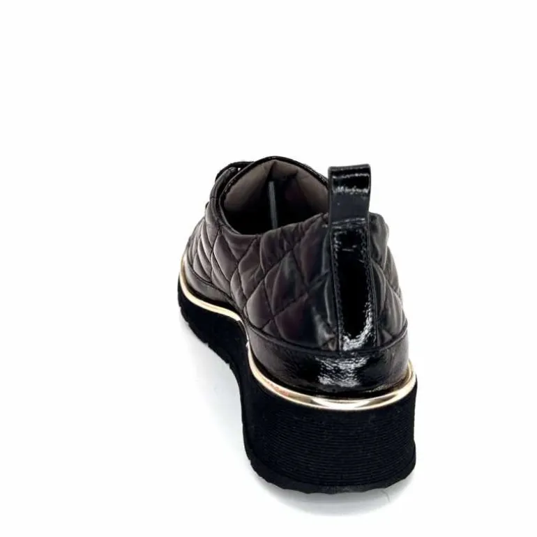 baskets_lgre_xsa__vernis_noir_ampamp_cuir_noir_matelass_17.webp XSA Baskets Légère 160 Vernis & Cuir Matelassé Noir Cheap