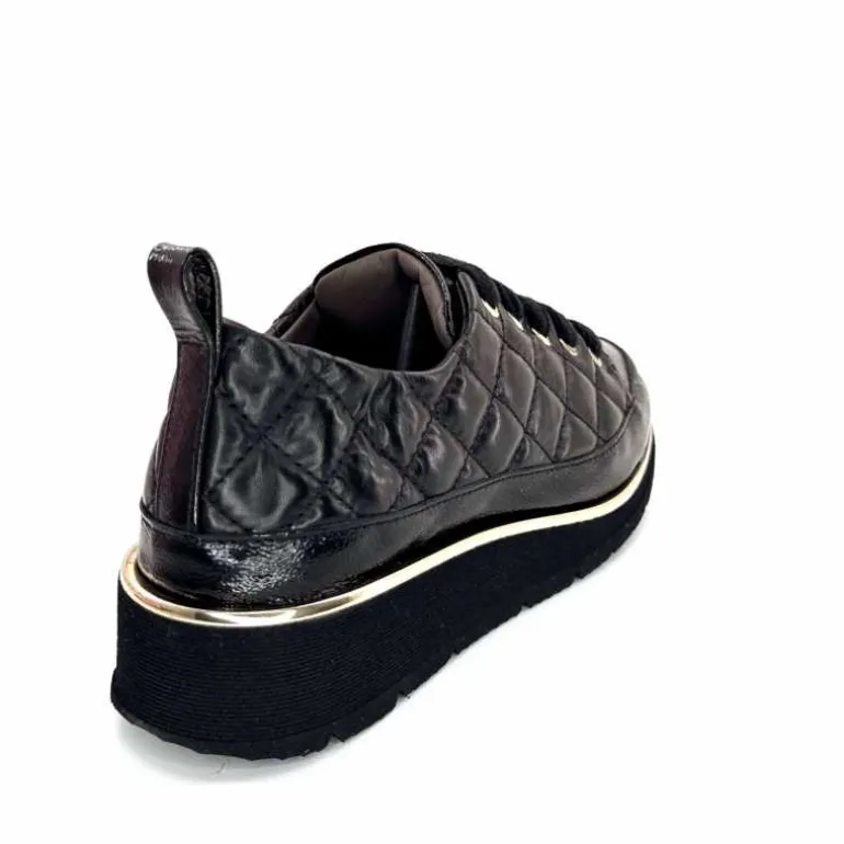 baskets_lgre_xsa__vernis_noir_ampamp_cuir_noir_matelass_20.webp XSA Baskets Légère 160 Vernis & Cuir Matelassé Noir Cheap