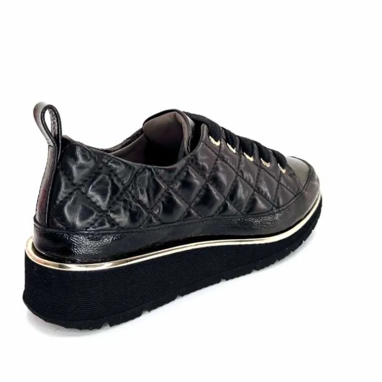 baskets_lgre_xsa__vernis_noir_ampamp_cuir_noir_matelass_21.webp XSA Baskets Légère 160 Vernis & Cuir Matelassé Noir Cheap