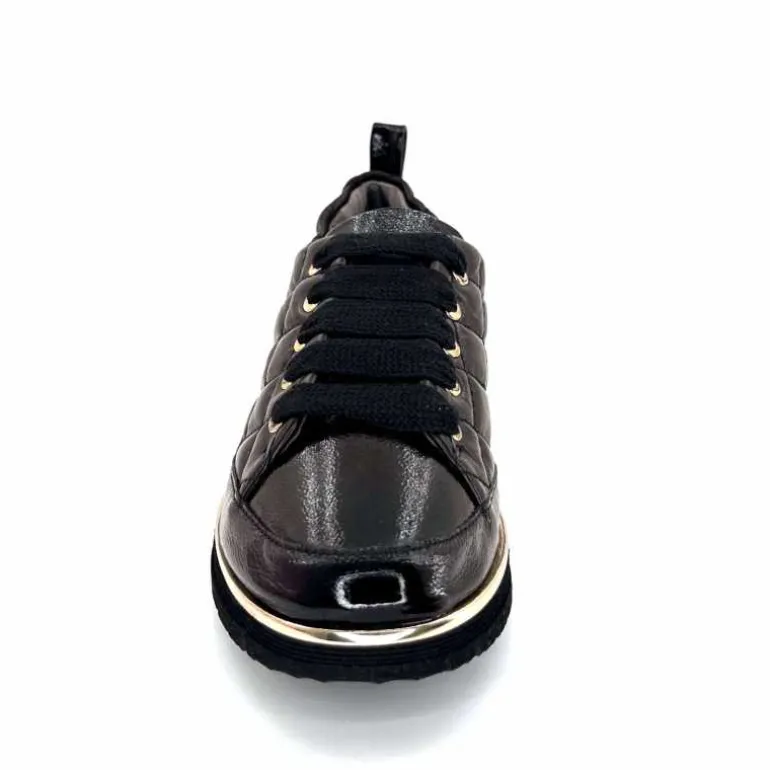 baskets_lgre_xsa__vernis_noir_ampamp_cuir_noir_matelass_6.webp XSA Baskets Légère 160 Vernis & Cuir Matelassé Noir Cheap