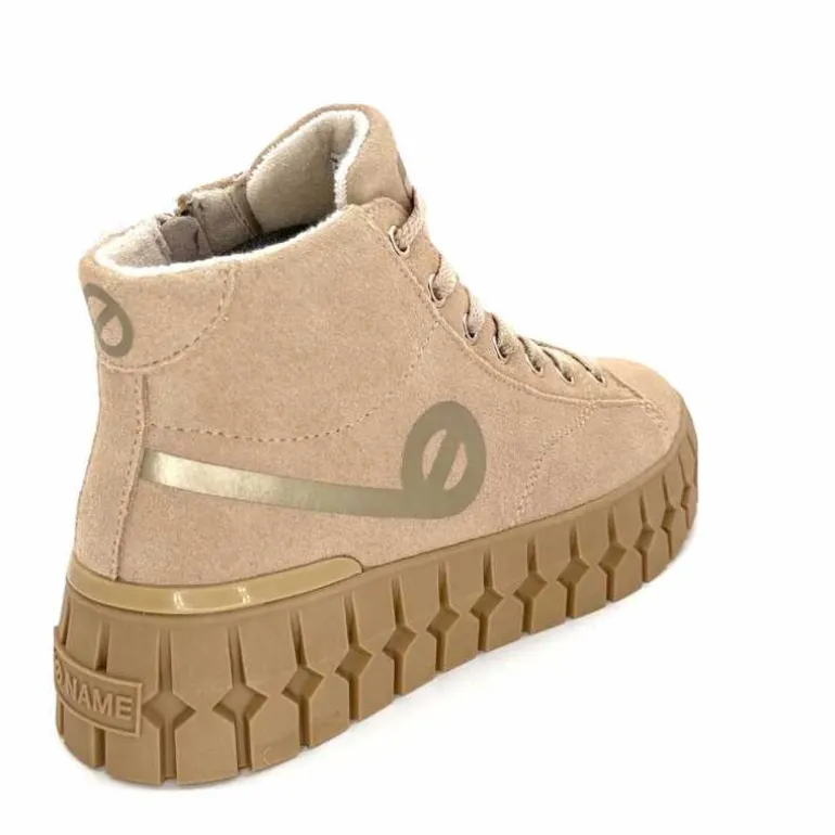 No Name Baskets Montante Play Mid W Daim Nude Beige Discount