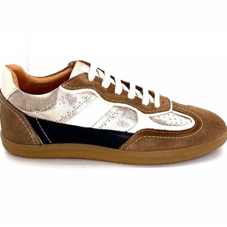 355-ivoire Baskets Plate Ivoire Samba 2 Cuir Noir Or Marron Shop