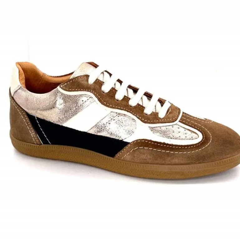 355-ivoire Baskets Plate Ivoire Samba 2 Cuir Noir Or Marron Shop